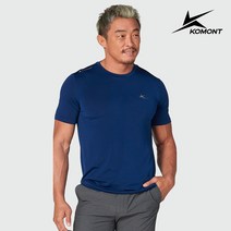 코몽트 블루 반팔 티셔츠 K02MR304-BL