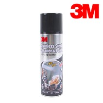 3M 스테인리스 스틸 세정 광택제 320ml 찌든때 펜마크 손자국 제거 클리너 광택 폼타입, 1개