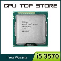 인텔-i5 3570 프로세서 쿼드코어 3.4Ghz L3 = 6M 77W 소켓 LGA 1155 데스크탑 CPU 100% 작동
