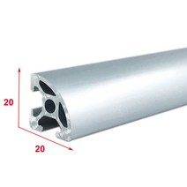 알루미늄레일 슬라이드레일 루프박스 2020R-6 EU 알루미늄 프로파일 100-800mm 길이 1/4 곡선 선형 레일 D, 04 250mm