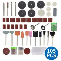 Cspe 105pcs 연마 도구 세트 포함 금속 커팅 디스크 사포 샌딩 밴드 Dremel 로타리 용 와이어 브러시 휠, [03] 105pcs set with Box