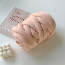 걸스코코 자이언트얀 미니백 가방만들기 DIY 망고실 가방 실 뜨개실, 500g, 피치