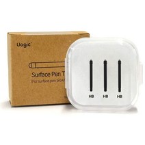 3pcs Uogic HB 2H H오리지널 대체 터치 Stylus 펜 Nib 팁 키트 마이크로 소프트 서피스에 프로 4 5 6 7x 가노트북 Stylus 방지 터치 스크린 펜 팁., HB-HB-HB
