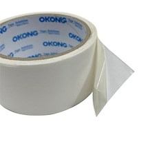 PVC 비닐양면테이프 / 50mm 25mm 얇고 강한 접착력 선물포장 쇼핑백 종이가방 만들기, 25mm (2개입)