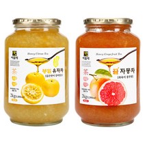 씨밀레 봉밀 유자차 2kg + 자몽차 2kg, 상세페이지 참조, 상세페이지 참조, 상세페이지 참조