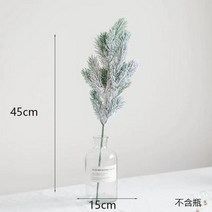 인조나무 장식 벚꽃나무 이자카야 일식당 눈덮개 삼나무 바늘 테이블 장소 식물 인공 눈송이 가지 크리스, 02 45cm