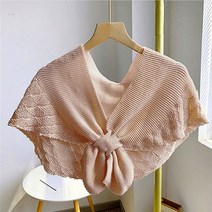 여성 케이프 숏 어깨숄 간절기 케이프숄 핑크 망토숄 니트숄 니트망토 니트케이프 여자케이프 여성케이프