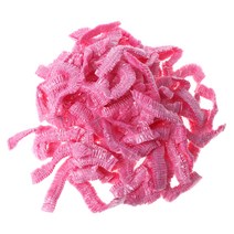 100 PCS 클리어 일회용 헤어 살롱 샤워 캡 탄성 방수 목욕 캡, 분홍색
