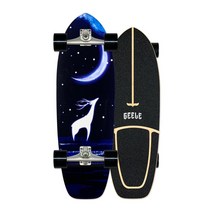 GEELE 30인치 입문용 카버보드 랜드서핑 서프스케이트보드 트럭 CX4 C7 워터본, 49