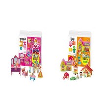 반짝반짝 공주 + 즐거운 우리 마을 따서 조립하기 - 2권세트