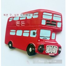영국 이층 버스 관광 기념품 창의 입체 수지 냉장고 스티커 귀엽다 스티커, default