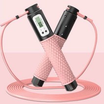 실리콘 손잡이 스마트 줄넘기 중량추 디지털줄넘기 성인용줄넘기 _ 4501209EA, $ (블랙)