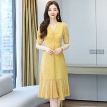 레트로 옐로우 돌맘 돌잔치 사진 의상 엄마 돌 가족 원피스 천서진 드레스 여름 휴가 하객 청담동 며느리룩