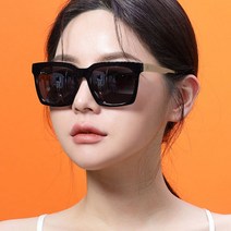해칠 선글라스 HCOZ03S-01 사각 뿔테 미러선글라스