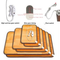 220V 겨울 난방 발 매트 사무실 홈 전기 패드 따뜻한 피트 HeaterThermarpet 가죽 가정용 바닥 히터, 30X50CM_Nine Gear Timing