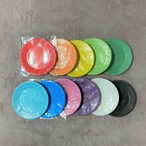 동성 칼라 색깔 종이접시 만들기 재료 단색 혼합 13가지, 6. 하늘10개입