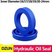 DZUN 방사형 샤프트 유압 씰 (IDxODxTHK)ID 16-24mm 폴리우레탄 피스톤 로드 PU 싱글 립 U 컵 오일 O-링270474, 80 22x32x6(1pcs), 1개