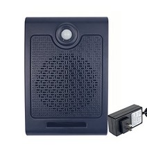 Wall Mount High Power Sensitive PIR Motion Sensor Voice Box Programmable Speaker with Audio Recordab, 1, Black