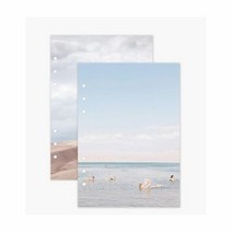6공다이어리속지 2종 2P A5 SAND 디자인 리필지 노트, 단품