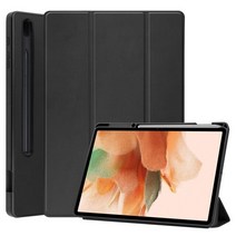 갤럭시탭s7 케이스 북커버 파우치 젤리 키보드 커버 EF-DT970UBKGKR Fe 용, S7 플러스 12.4인치, 검은 색