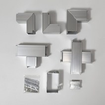 대한몰드 알루미늄 덕트 AL닥트 50x35 엘보 부속 케이블 보호관, 수평 십자