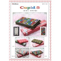 큐피트5 -지퍼지갑 십자수패키지, 레드, 1개