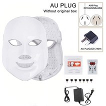 led 마스크 Led 광자 미용 장치 7 색 led 페이셜 마스크 led 광자 치료 얼굴 마스크 빛 치료 여드름 마스크 목 아름다움 led 마스크 21, 협력사, 1-AU 플러그 버블 백