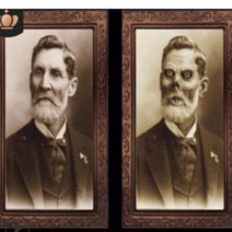 3D 호러초상화 방탈출카페 파티 객실 데코 인테리어 액자포함 벽장식 포토존 꾸미기 오너먼트 이태원 괴물이미지 고전적 고딕양식 축하행사 보는각도에따라변화 할로윈소품, 옵션1