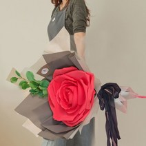 특별한선물 초대형꽃 자이언트 로즈 장미꽃다발, 핑크, 꽃포장없음