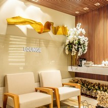 심플릭 LOUNGE 라운지 입체글자 안내판 도어사인, 화이트유광