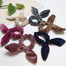 아이원더 벨벳 와이어 리본 곱창머리끈