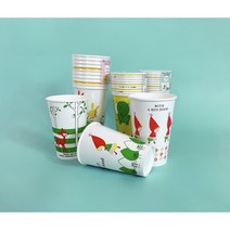 [바우에코팩] 냉음료전용 음료용 일회용종이컵 테이크아웃 신지카토 대용량 12oz 16oz 12온스 16온스, 선택2. 16oz(480ml)(100개입)
