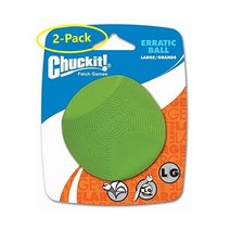 Petmate 911507 Dog Supplies Chuckit Erratic Ball 2 팩 라지