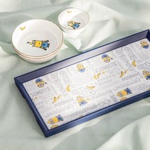 PGM1*^몰미니언즈 트레이(소) 주방쟁반 서빙 플라스틱 용품 인테리어 예쁜 캐릭터 사각^*1췤pgm, a^^*옵션없슴