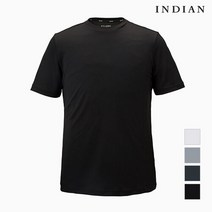 [INDIAN] 솔리드 라운드 반팔 티셔츠MIEASWM3101