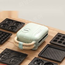 분리형 와플 메이커 크로플 붕어빵 레트로 홈데코, 와플 메이커 세트[+기본틀+도넛틀]
