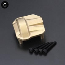 SCX10 II AR44 액슬 황동 카운터 웨이트 세트 스티어링 너클 캐리어 차동 커버 1/10 RC 크롤러 축 90046 90047, [03] C