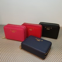 니콜밀러 국내생산 천연가죽으로 일반 반지갑 대용으로 더 구매율이 높은 여성 투지퍼 카드&명합지갑!![동아수성점]