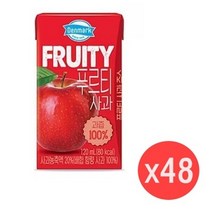 동원 덴마크 푸르티 사과 주스 120mLx48개 간편 넉넉 단체 간식 음료 학교 직장회사 탕비실, 상세페이지 참조, 상세페이지 참조