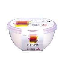 코멕스 바이오킵스 원형 33호 샐러드볼 2.5L 밀폐용기