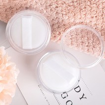 투명 파우더용기 20g 50g, 투명 파우더용기 50g (퍼프있음)