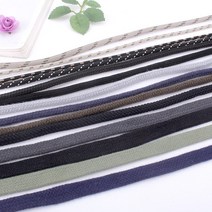 짱패브릭 창고대방출 도매 50마1롤) 스트링 후드끈 신발끈 마스크스트랩DIY, 스티치 블랙베이지