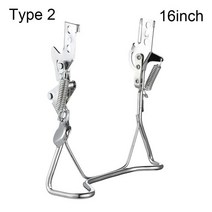 전기자전거교체용품 유니버설 전기 자전거 뒷바퀴 받침 더블 레그 E바이크 풋 지지 액세서리 주차 킥 스탠드 랙, [04] 16inchType 2