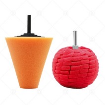 세차 청소드릴 버핑 스폰지 패드 연마 콘 공 Burnishing 키트 자동차 바퀴 허브 케어 금속 플라스틱 유리, 08 8_01 Sponge