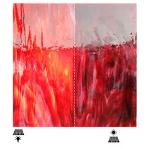 10x10cm 유리 모자이크 타일 광장 돌 멀티 컬러 DIY 아트 공예 상자 만들기, Dark Red