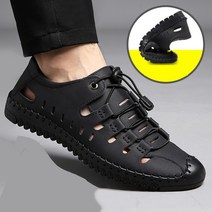 Makone 펀칭 편안함 캐주얼화 여름샌들 남성샌들 패션