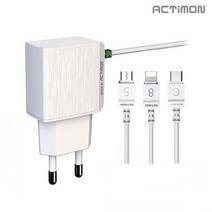 액티몬 군대 직업군인 필수품 갤럭시S4 S5 S9 S10 노트4 9 10 아이폰7 8 X Xr Xs 11 5핀 C타입핀 8핀 일체형 스마트폰 핸드폰 휴대폰 고속충전기 1.2M 2M, 5핀 고속 일체형 충전기 2M