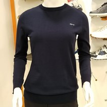 루이까스텔 21년 가을 겨울신상 여성 전판 솔리드 라운드 긴팔 스웨터