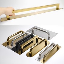 슬라이딩도어 손잡이 미닫이문 철문 목문 중문 전면고정 샷시 판, 01. 라운드 판손잡이(소) 15x126, 검정