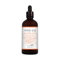 맑을담 씨벅톤오일 100ml 비정제 열매추출 100% 비타민나무오일